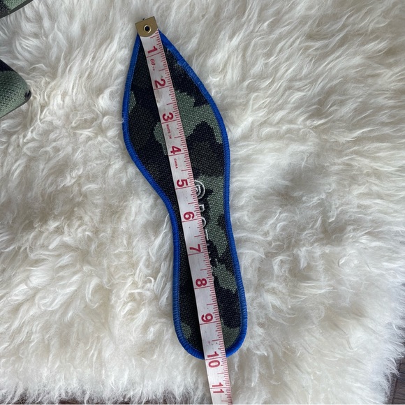 ROTHYS THE POINT OLIVE CAMO FLAT SHOES Rubber Point Toe Army - Picture 11 of 12